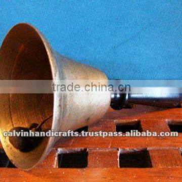 brass hand bells/ pooja bell/ hand held bell/home bell.antique Bell NBB 004