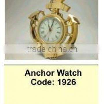 solid brass anchor clock