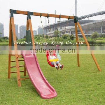 Outdoor Wood Swing Sets for kids TYS-S02