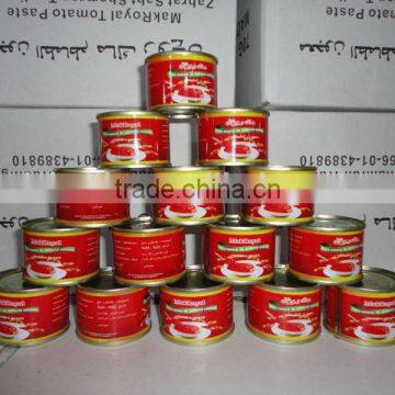 HACCP factory supply Canned/Tinned Tomato Paste concentration 18/20, 22/24 and 28/30