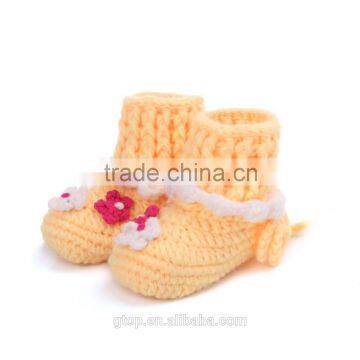 Baby Handmade Crochet Boots Shoes Supplier for 1-10 months old B-0025