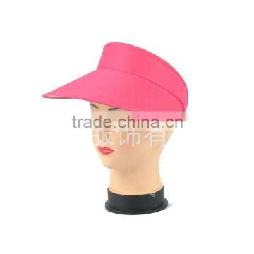 plain color plastic topless cap sun visor hat