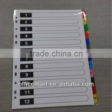 multi-hole punched file divider