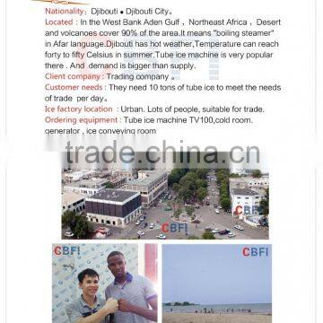 12 tons in Africa country ice plant Ice Tube Machine Edible ice