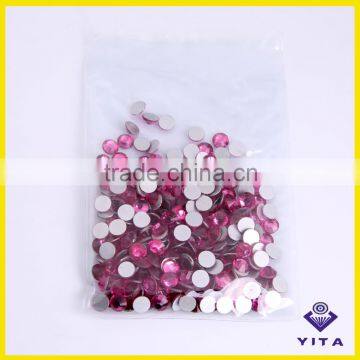 SS12 Round flatback non hotfix crystal rhinestone embellishment for nails art