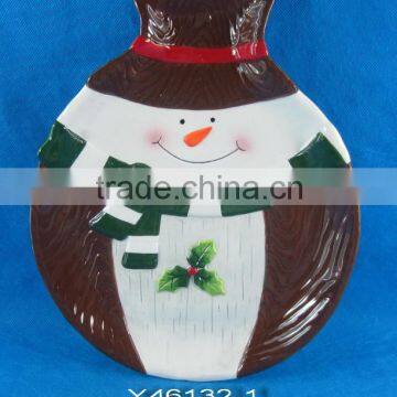 11.2" Snowman plates