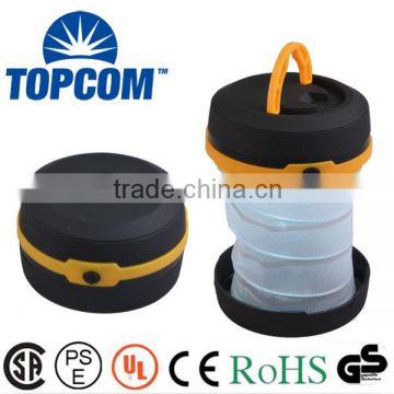 Muticolor Portable Collapsible LED PVC Camping Lanterns With AA Battery