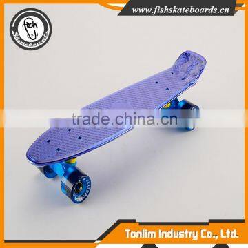 Fish plastic transparent skateboard