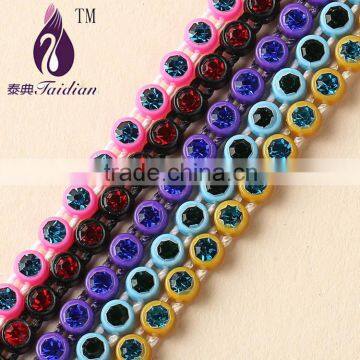 Rhinestone Beaded Trim,neon Rhinestone Banding