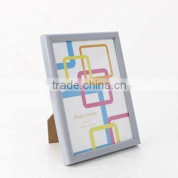 Gray Cheap Photo Picture Frame/Standing Plastic Photo Frame