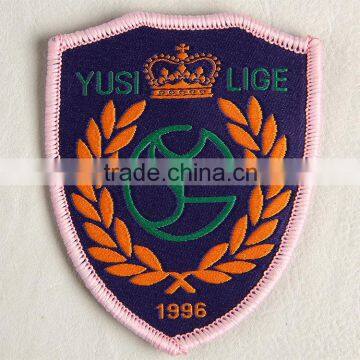 High Defination Unshaped Decorative Woven Patch With More Color Designs for School Clothing