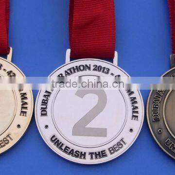 1st 2st 3st marathon Dubai UAE sport medals, gold silver bronze medals wholesale