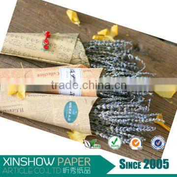 Nice kraft paper material as flores de papel for wrapping