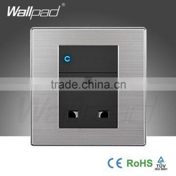 2015 Hot Sale Wallpad Push Button Random Click Switch 13A 110~250V LED Indicator Luxury UK Wall Light Switch Panel 1 Gang 3 Pin                        
                                                Quality Choice