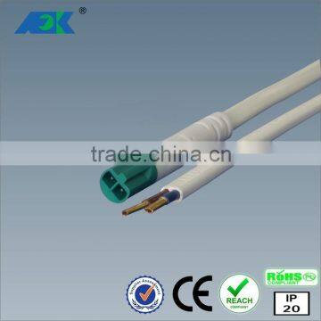 2 pole LED connector electrical plug and socket , nylon waterproof connector