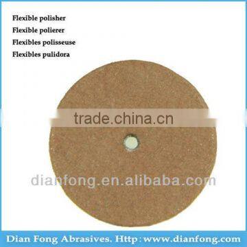 A102M Wheel Shaped Brown Flex Rubber Polishers Silicone Products