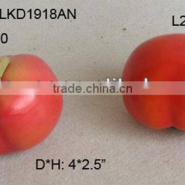 2014Artificial Fake Fruits 4*2.5 Inch Artificial Polyfoam Weighted Tomato House Decoration