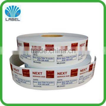 customized transparent sticker, transparent stickers in roll