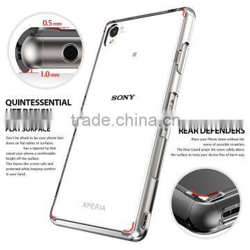 Samco Simple & Clear TPU+PC Bumper Back Cover for Sony Xperia Z3 for Sony Xperia Z3 Transparent Phone Housing photo-4