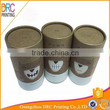 Round Kraft Paper Bottle Cylinder Packaging Box photo-4