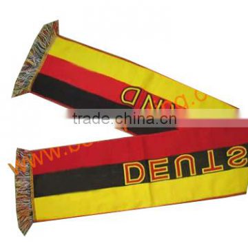 Germany series football fan printing scarf football fan knitted sport scarf