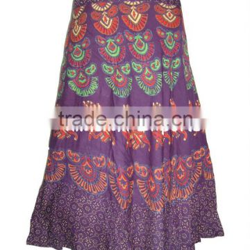 Rayon printed long skirts magic skirts multi wear skirt manufactorer exporters india lilashah