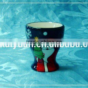 Christmas dolomite egg cup