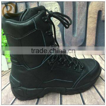 Factory price black army rubber traffic police tactical boots