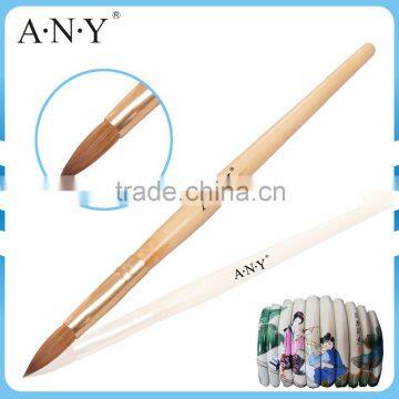 ANY Clear UV Coating Wood Handle Pure Kolinsky Nail Acrylic Brush for Nail Beauty                        
                                                Quality Choice