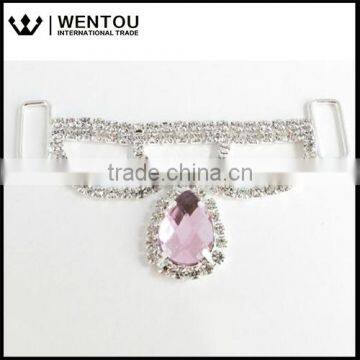 Wholesale Cheap Light Pink Rhinestone Headband Connector