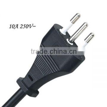 10A Italy three pin plug with IMQ approval