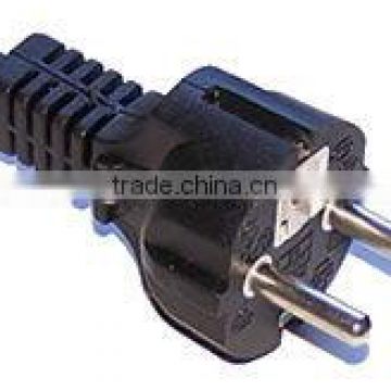 VDE standard 2 Pins Grounded Power Cord with straight plug