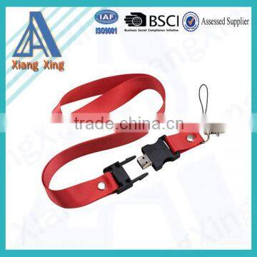 Polyester Material Custom USB Flash Drive With Lanyard