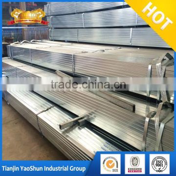 tianjin manufacturer astm standard pre galvanized rectangular steel tube