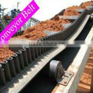 high quality polyester rubber conveyor belt for sand and gravel