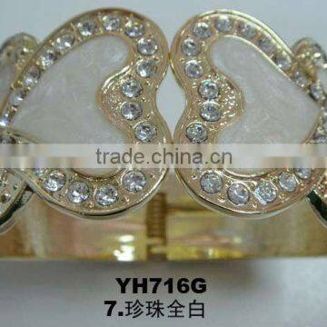YH716-7 diamond emerald upper arm bangle