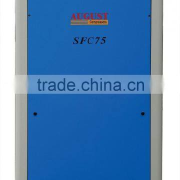 SFC55D 55KW/75HP 8 Bar AUGUST Stationary Air Cooled Screw Auto ac Compressor Price of Air Compressor photo-3