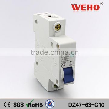 ISO9001 proved mcb C45 miniature circuit breaker