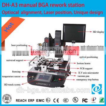 New two upper head Dinghua DH-A3 optical alignment bga rework station for mobile phone repair software, laptop repair