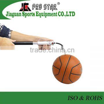 New Aluminum Dual Action Hand Bike Pump With Flexible Hose and Pressure Gauge photo-3