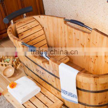 Wooden bathtub spa tub freestanding shower tub