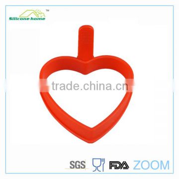 red heart shape silicon egg ring