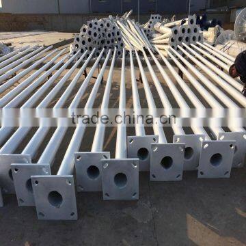 Steel Q235/345 hot dip galvanizing high quality competitive outdoor street lighting pole supply by full set facility factory