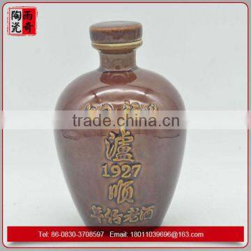 brown ink bottle ceramic bottle