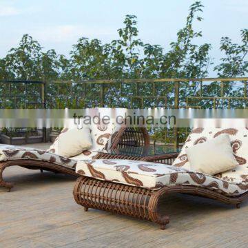 wicker furniture outdoor lounger set