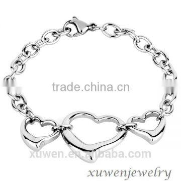 polish stainless steel charm bracelets for women