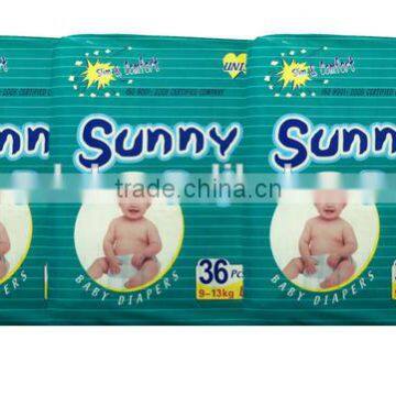 sunny baby baby diapers 36pcs 9-13kg large