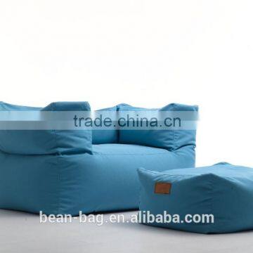 Hot sale comfortable bean bag sofa chair with a stool