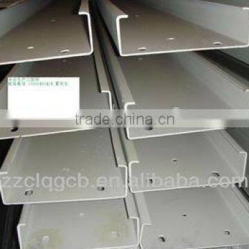 Hot rolled C profile steel purlins