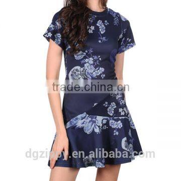 Latest Gorgeous Fashion Blue Porcelain Dress Designs for Ladies photo-2
